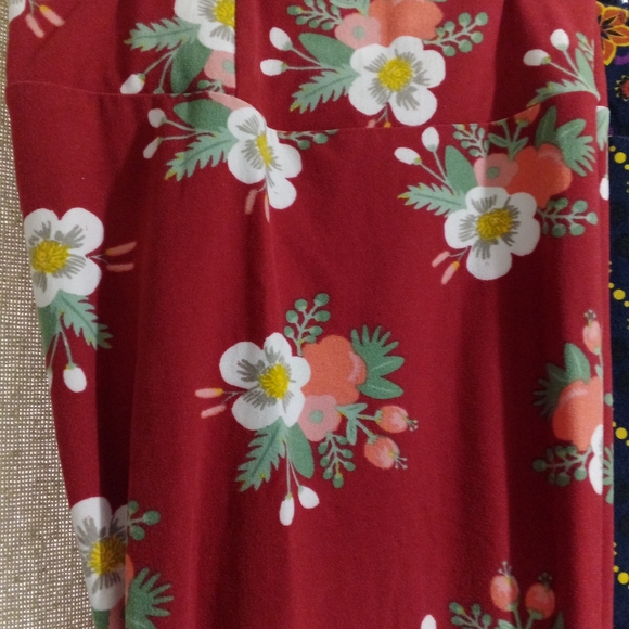 ❤️LULAROE LEGGINGS SENT! HEARTS FLORAL PLAID WOMEN'S TALL & CURVY CLOTHES PANTS - Picture 5 of 16